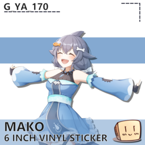 Mako Happy Bust Sticker - G_Ya_170