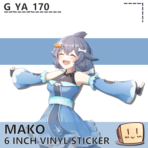 MAK-S-02 Mako Happy Bust Sticker - G_Ya_170
