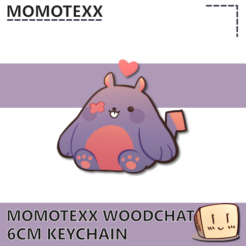 MMT-KC-03 Momotexx Woodchat Keychain - Momotexx - Store Image