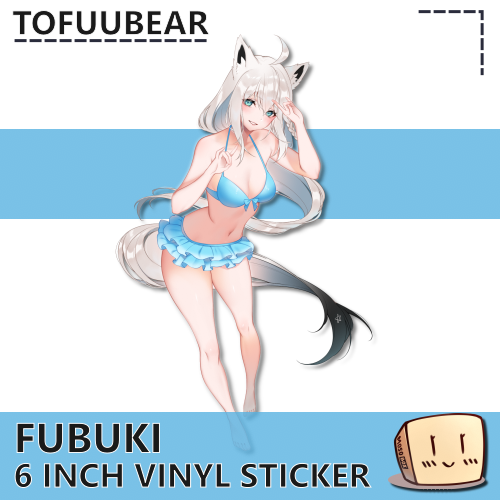 TOF-S-04 Fubuki Bikini Sticker - TofuuBear - Store Image