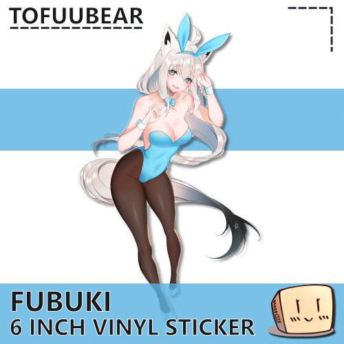 TOF-S-05 Fubuki Bunnygirl Sticker - TofuuBear - Store Image