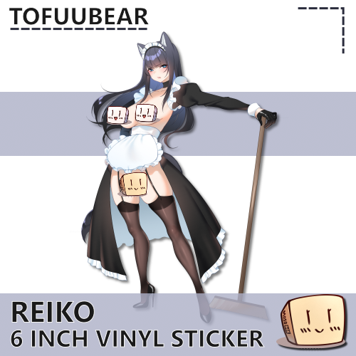 TOF-S-16 Reiko Maid NSFW Sticker - TofuuBear - Censored