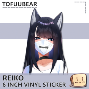 Reiko Face Mask Sticker - TofuuBear