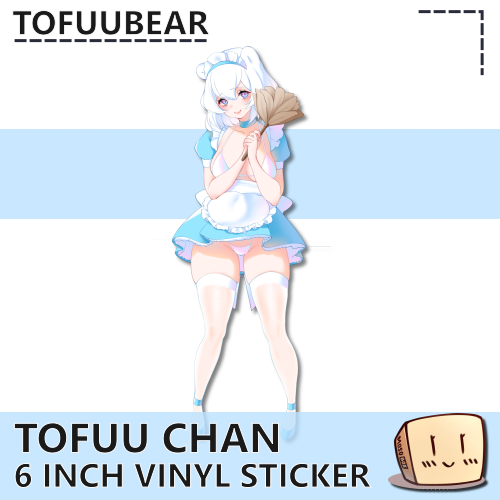 TOF-S-33 Tofuu Chan Maid Sticker - TofuuBear - Store Image