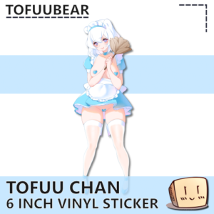 Tofuu Chan Maid Pasties Sticker - TofuuBear