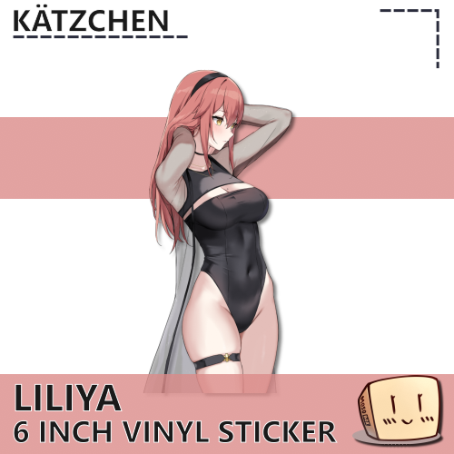 KAT-S-02 High-leg Leotard Liliya Sticker - Katzchen - Store Image
