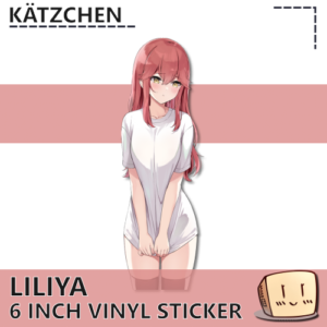 Oversized T-shirt Liliya Sticker - Katzchen