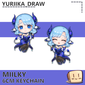 Miilky Formal Chibi Keychain - Yuriika_draw