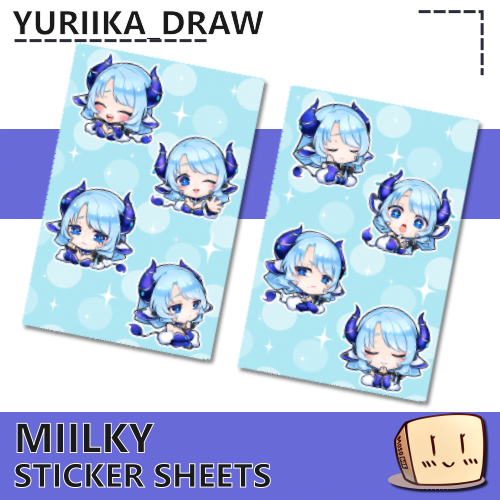 MII-S-08 Miilky Formal Sticker Sheets - Yuriika_Draw - Store Image