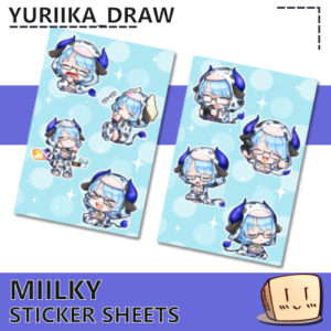 Miilky Pajama Sticker Sheets Bundle - Yuriika_Draw