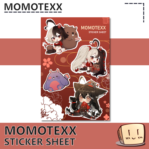 MMT-SS-01 Momotexx Sticker Sheet - Momotexx - Store Image