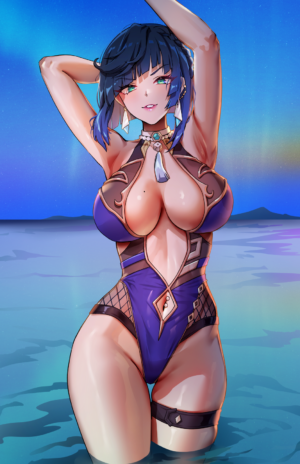 Swimsuit Yelan - Reine