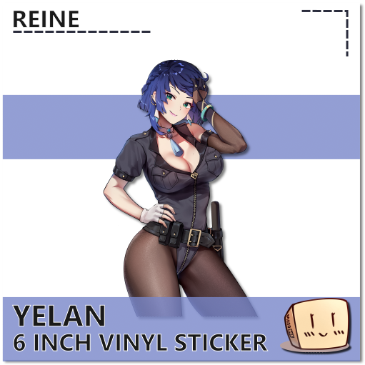 REI-S-64 Officer Yelan Sticker - Reine - Store Image