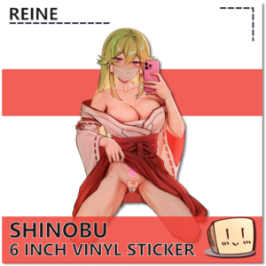 Shrine Maiden Shinobu Mask Sticker - Reine