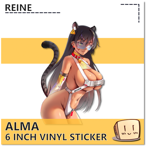 REI-S-91 Tiger Alma Sticker - Reine - Store Image