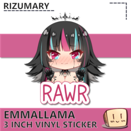 EmmaLlama Rawr Sticker - Rizumary