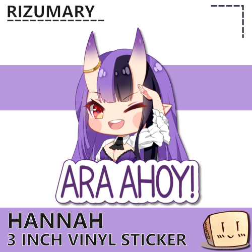 HAN-FPS-S-01 Hannah Hyrule Ara Ahoy! Sticker - Rizumary - Store Image
