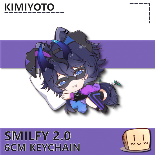 KY-SLP-KC-27 Sleepy Bunny Girl Suit Smilfy 2.0 Keychain - Kimiyoto - Store Image