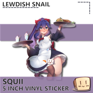 Maid Squii Sticker Special Size - Lewdish Snail