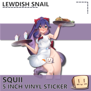 Naked Apron Maid Squii Sticker Special Size - Lewdish Snail