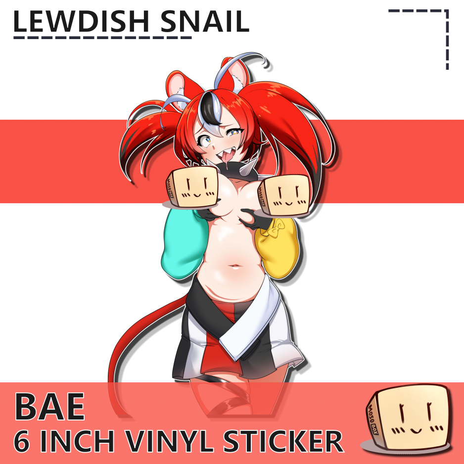 LEW-S-06 Bae Sticker Censored - Lewdish Snail