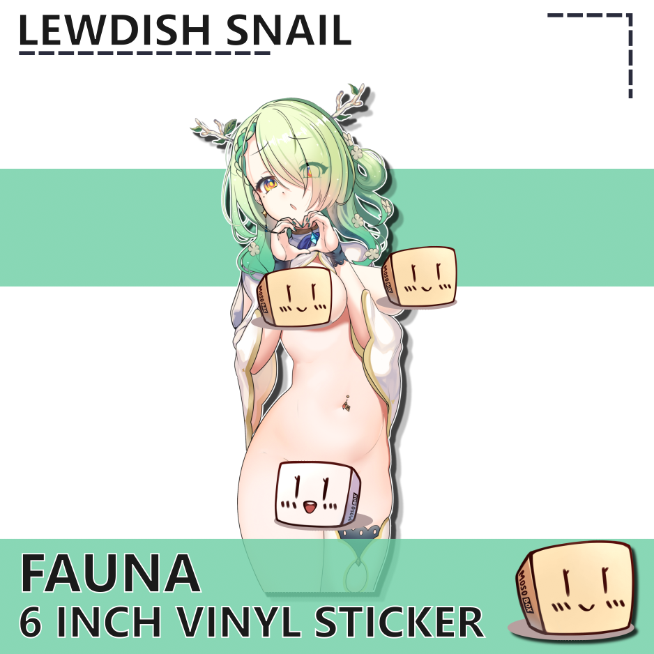 LEW-S-07 Fauna Sticker Censored - Lewdish Snail