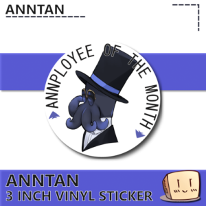 Anntan Annployee of the Month Sticker - Anntan