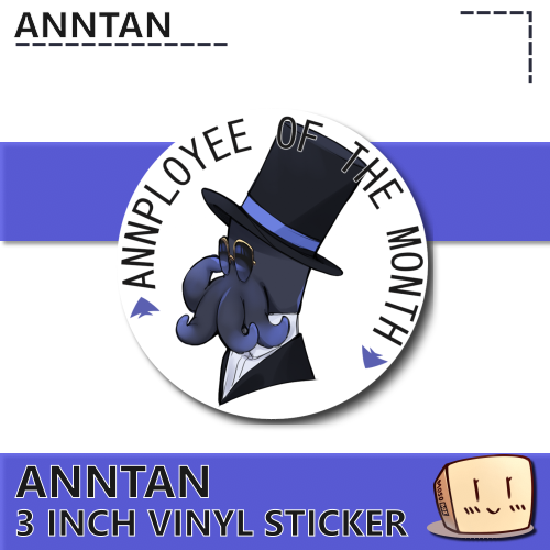 ANN-S-03 Anntan Annployee of the Month Sticker - Anntan - Store Image