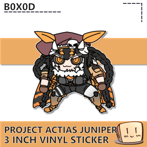 B0X-S-JUN-02 Project Actias Juniper Gremlin Sticker - b0x0d - Store Image