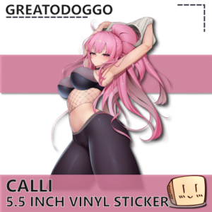 Yoga Pants Calli Sticker - GreatoDoggo