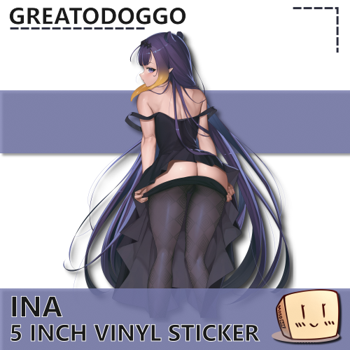 GRE-S-03 Ina's Stockings Sticker - GreatoDoggo - Store Image