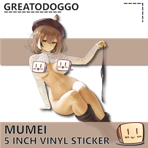 GRE-S-06 Mumei's Panties Sticker NSFW - GreatoDoggo - Censored
