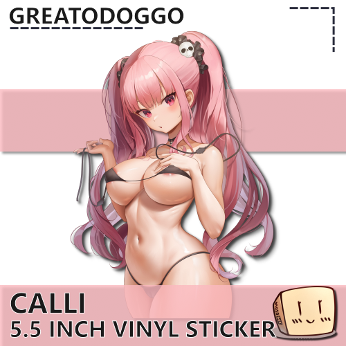 GRE-S-08 Twintails Calli Sticker - GreatoDoggo - Store Image