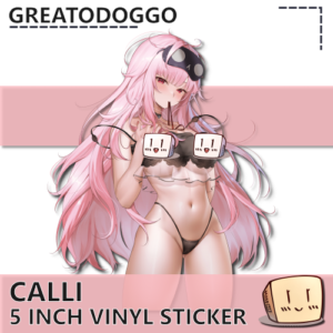 Sleepy Calli Lingerie Sticker NSFW - GreatoDoggo