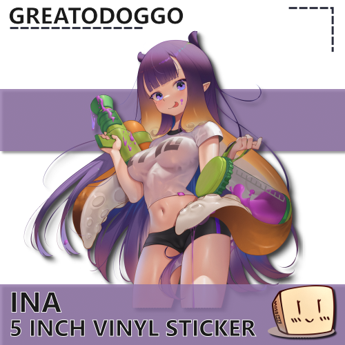 GRE-S-10 Octoling Ina Sticker - GreatoDoggo - Store Image