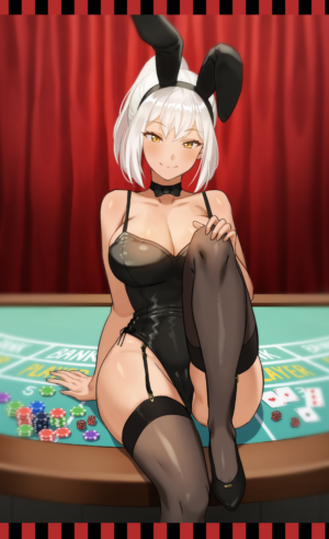 Casino Bunny Girl Cona Ember Wallscroll - Jagaimo