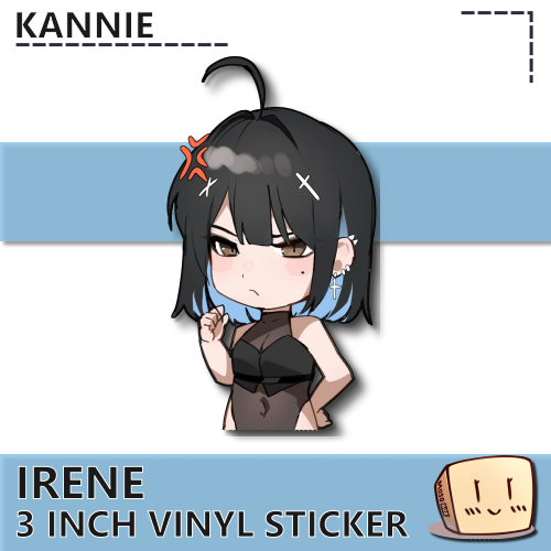 KAN-S-04 Angry Chibi Irene Sticker - Kannie - Store Image