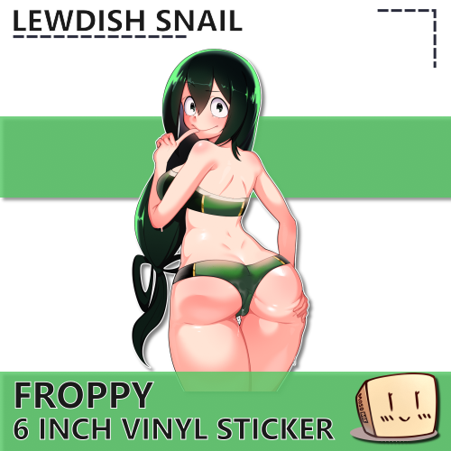LEW-S-09 Froppy Swimsuit Sticker - Lewdish Snail - Store Image