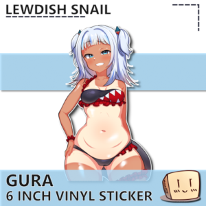 Tanned Gura Bikini Sticker - Lewdish Snail