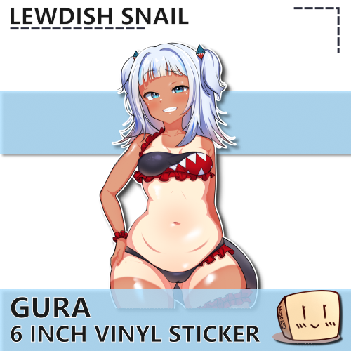 LEW-S-12 Tanned Gura Bikini Sticker - Lewdish Snail - Store Image