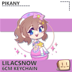 LilacSnow Macaron Keychain - Pikany