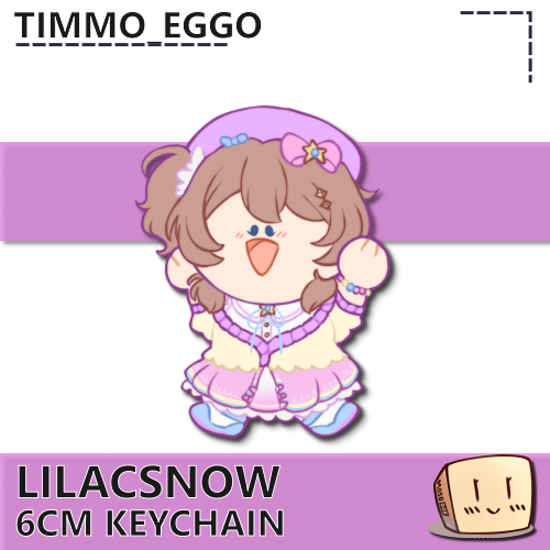 LLA-KC-02 LilacSnow Keychain - timmo_eggo - Store Image