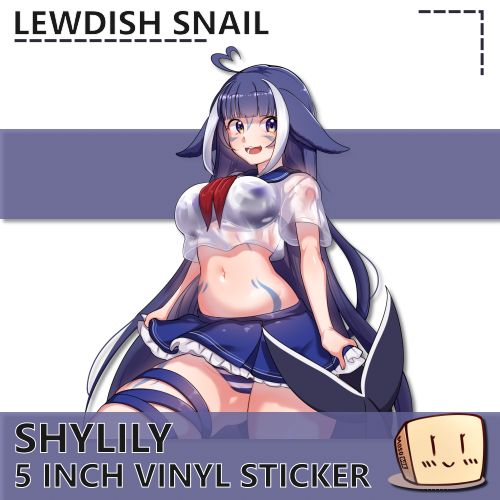 SHY-S-01 Wet Shylily Sticker - Lewdish Snail - Store Image