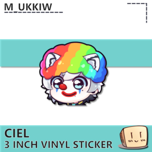 Ciel Clown Sticker - M_ukkiw