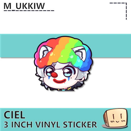 CIE-S-01 Ciel Clown Sticker - M_ukkiw - Store Image