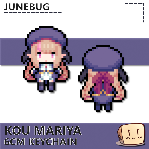 JNE-KC-27 Pixel Kou Mariya Keychain - Junebug - Store Image