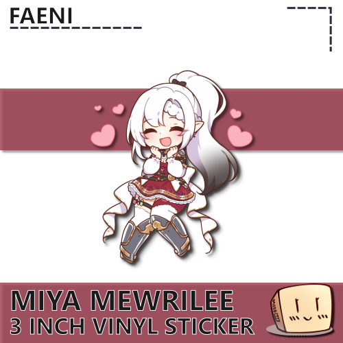 MEW-S-01 Miya Mewrilee Happy Sticker - Omorphia - Store Image