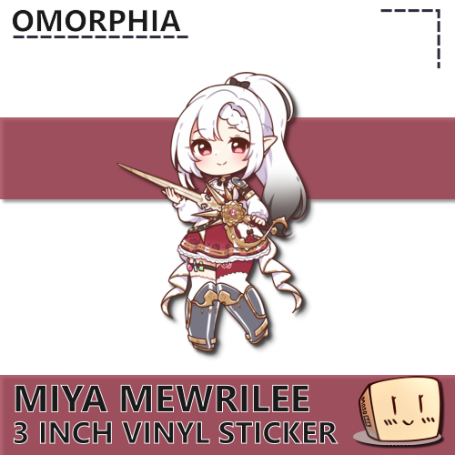 MEW-S-02 Miya Mewrilee Thorn Basket Sticker - Omorphia - Store Image