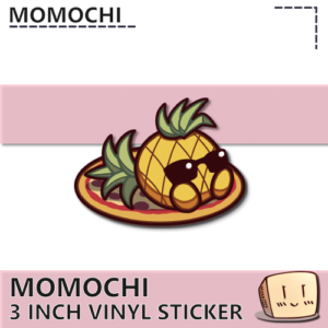 Momochi Pinapple on Pizza Sticker - Momochi