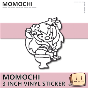 Momochi Toilet Sticker -